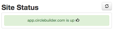 Client Dashboard Site Status