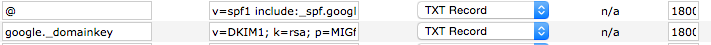 Email DKIM SPF TXT DNS