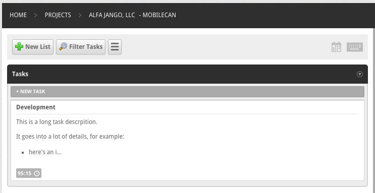 New Client Click Cashboard Task